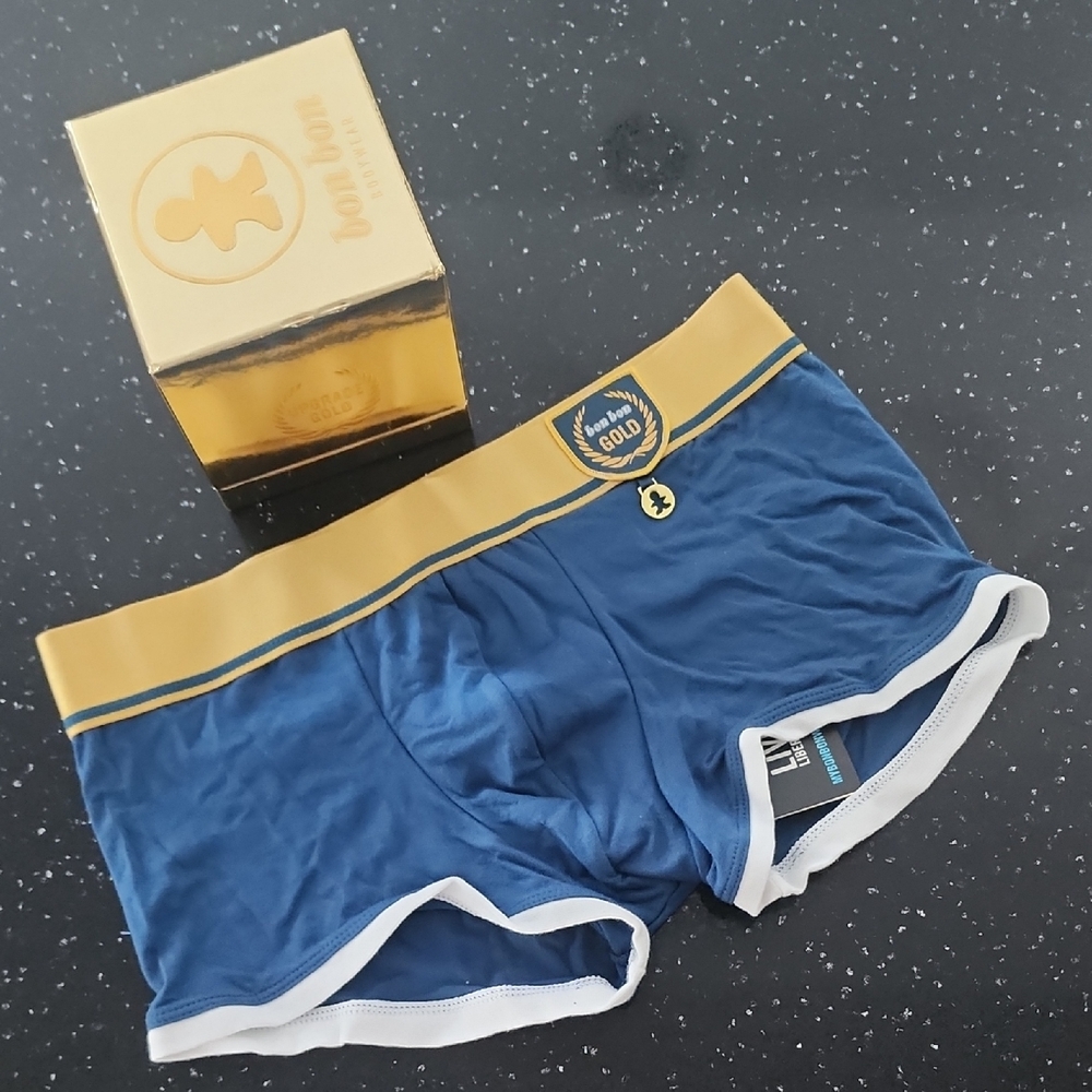 Gold and Blue Men's Boxer Briefs
